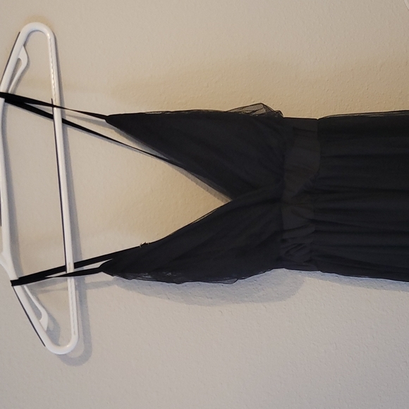 Black Chiffon Prom Dress - Picture 2 of 5